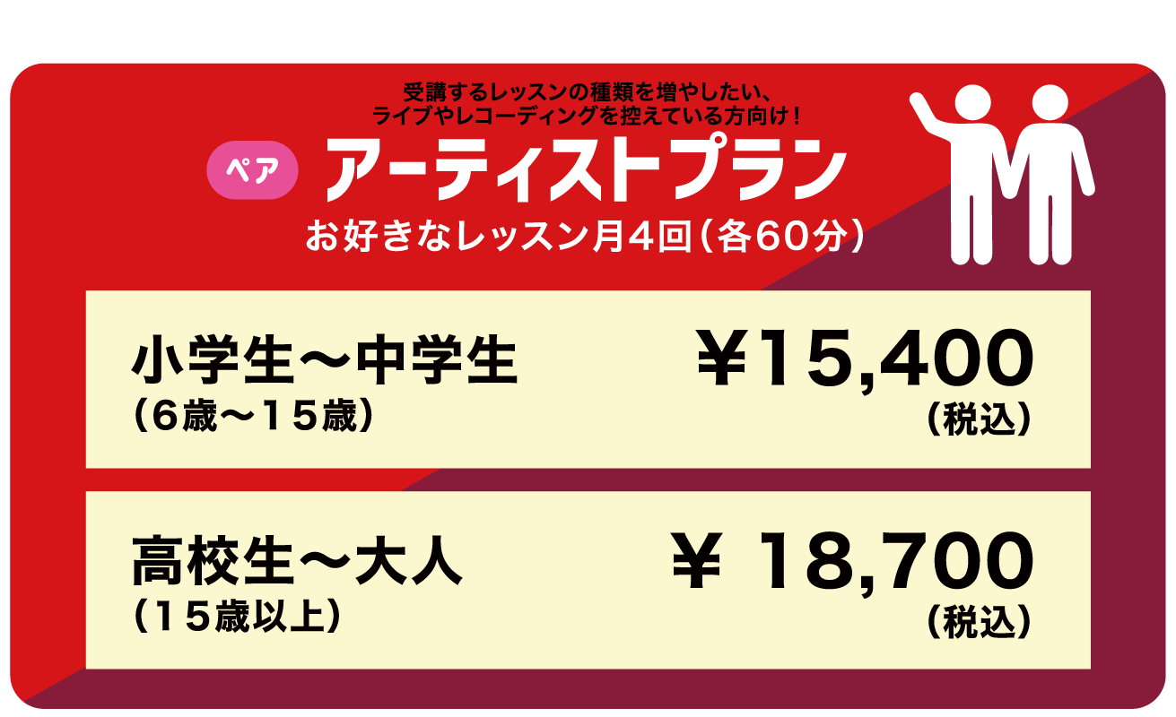 アーティストプラン ペアレッスン